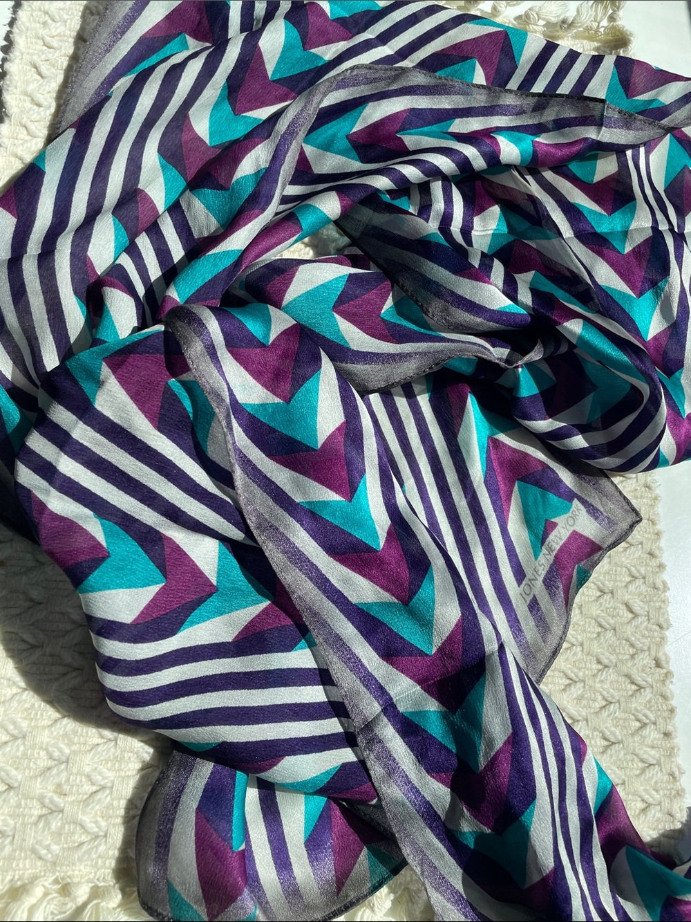 VTG JONES NY SILK SCARF